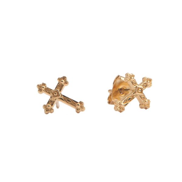 Parade cross - oorring - gold