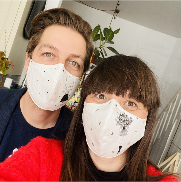 Mondmasker - flower girl - Afbeelding 2