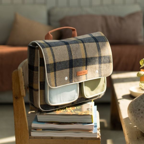 Wanderer - boekentas - sandy beige checks - Afbeelding 4