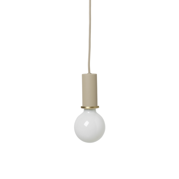 Socket pendant low - cashmere