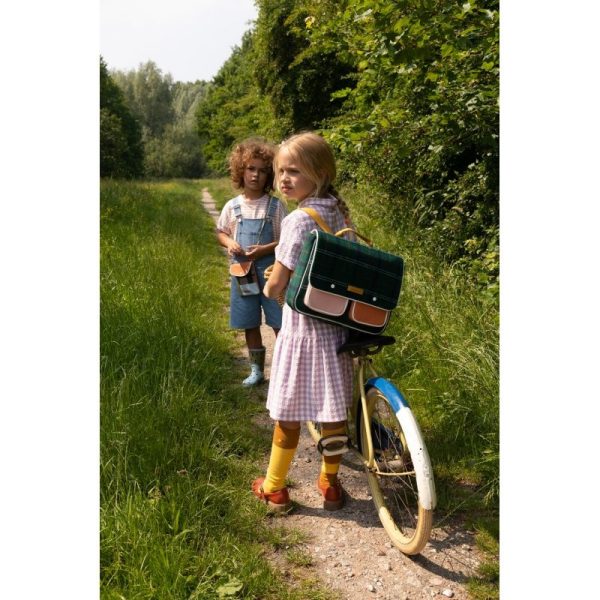 Wanderer - boekentas - forest green checks - Afbeelding 4