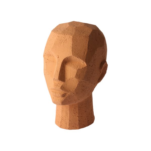 Abstract head sculpture - decoratie - terracotta - Afbeelding 4