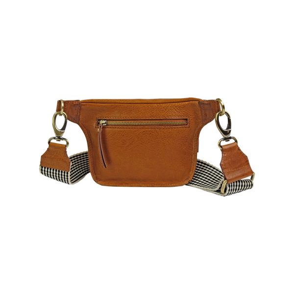Beck's bum bag - heuptas - cognac stromboli leather - Afbeelding 5