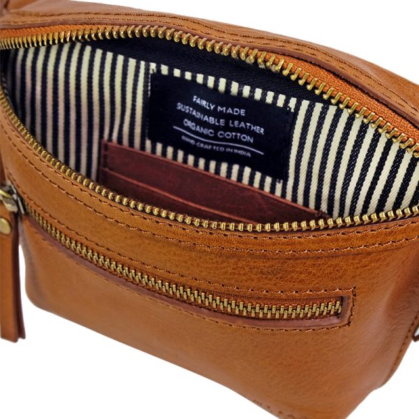 Beck's bum bag - heuptas - cognac stromboli leather - Afbeelding 6