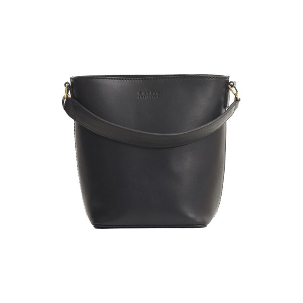 Bobbi bucket bag midi - handtas - black classic leather - Afbeelding 3