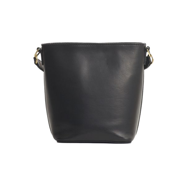 Bobbi bucket bag midi - handtas - black classic leather - Afbeelding 5