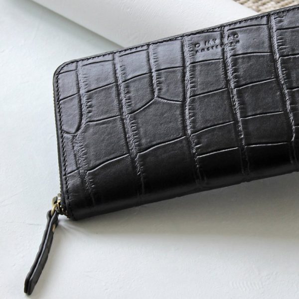 Sonny wallet - portefeuille - black classic croco leather - Afbeelding 2