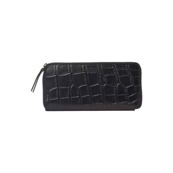 Sonny wallet - portefeuille - black classic croco leather - Afbeelding 3
