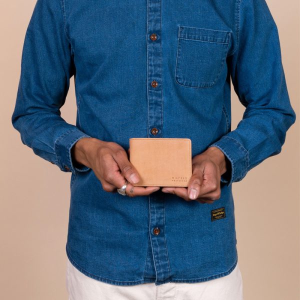 Tobi's wallet – portefeuille – camel hunter leather - Afbeelding 2