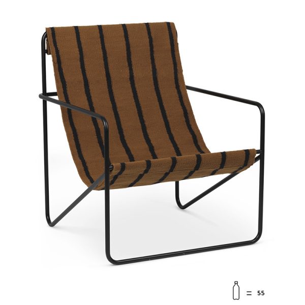 Desert chair stripe - black frame - Afbeelding 2