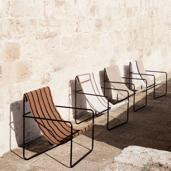 Desert chair stripe - black frame - Afbeelding 4