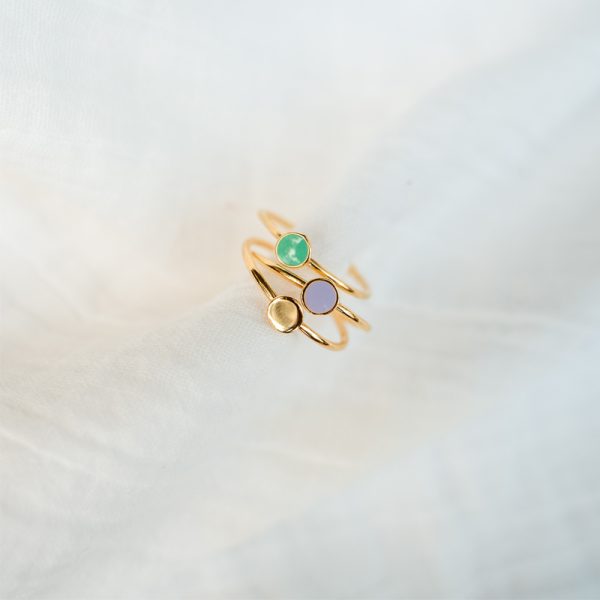 Taïs - ring - aqua green - Afbeelding 2