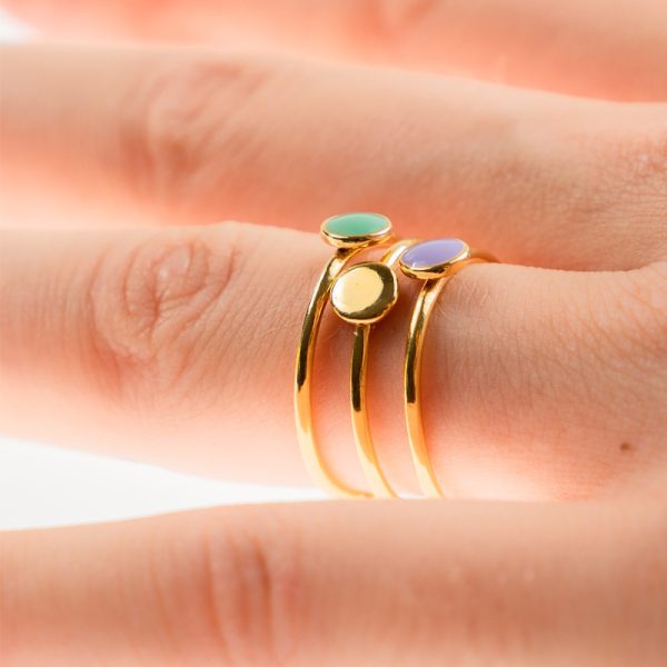 Taïs - ring - aqua green - Afbeelding 3