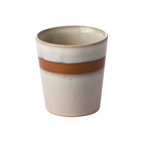 70s ceramics - beker - snow - Afbeelding 2
