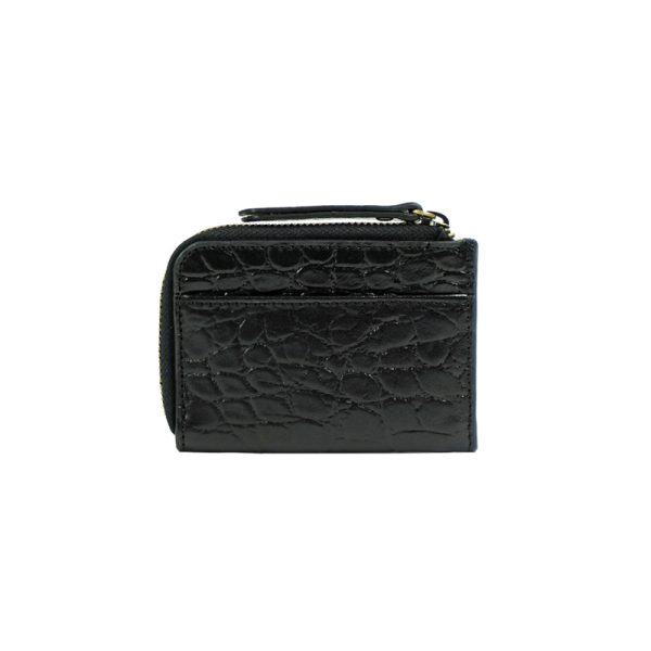 Coco coin purse – portefeuille – black classic croco leather - Afbeelding 4