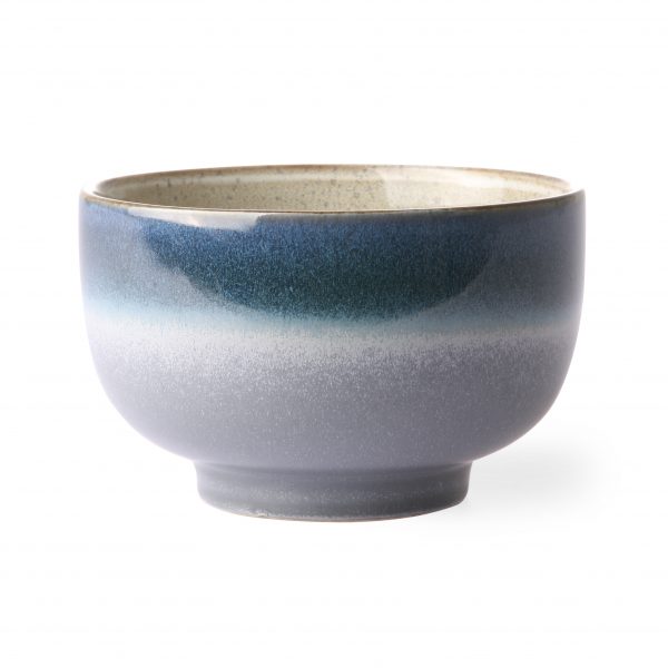 Keramiek 70's noodle bowl - ocean