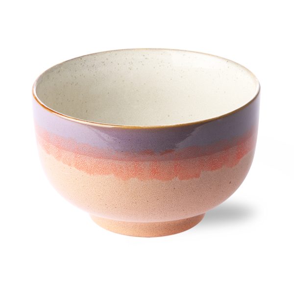 Keramiek 70's noodle bowl - sunset - Afbeelding 2