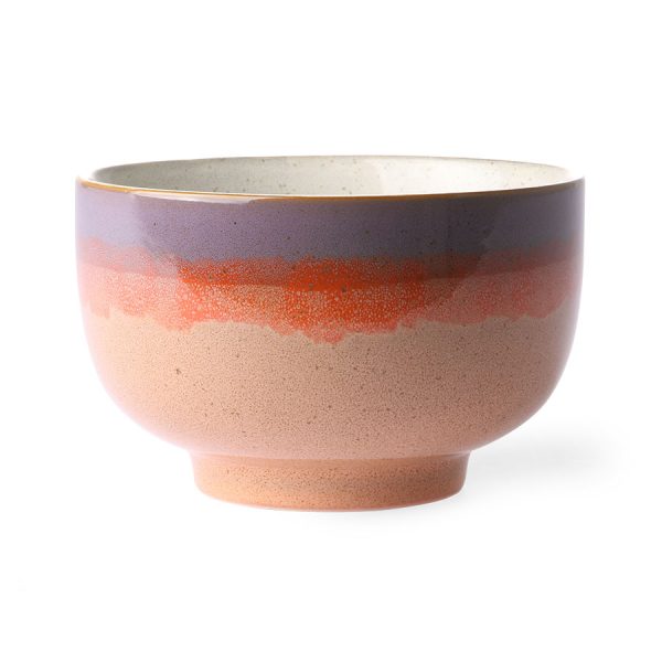 Keramiek 70's noodle bowl - sunset