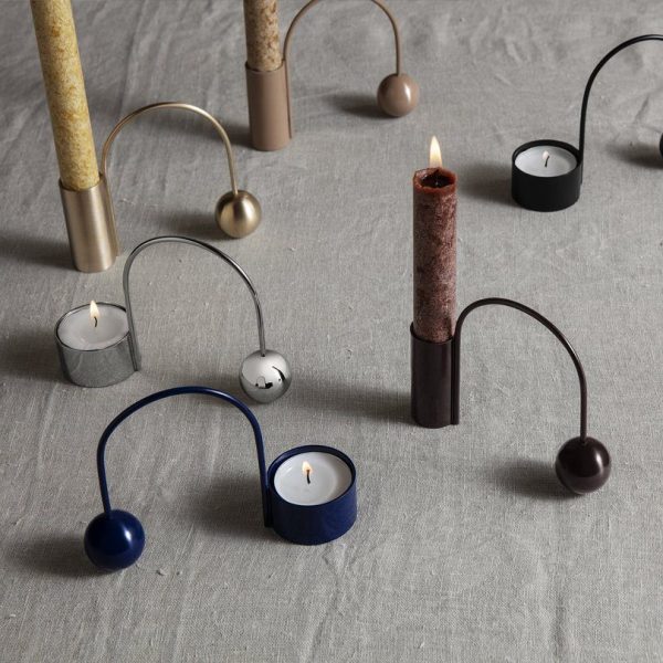 Balance candle holder - brass - Afbeelding 4