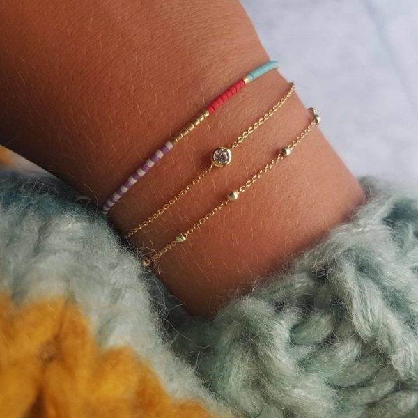 Hugo dots - armband - gold - Afbeelding 5