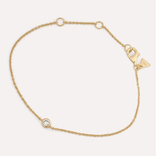 Hugo strass - armband - gold - Afbeelding 3