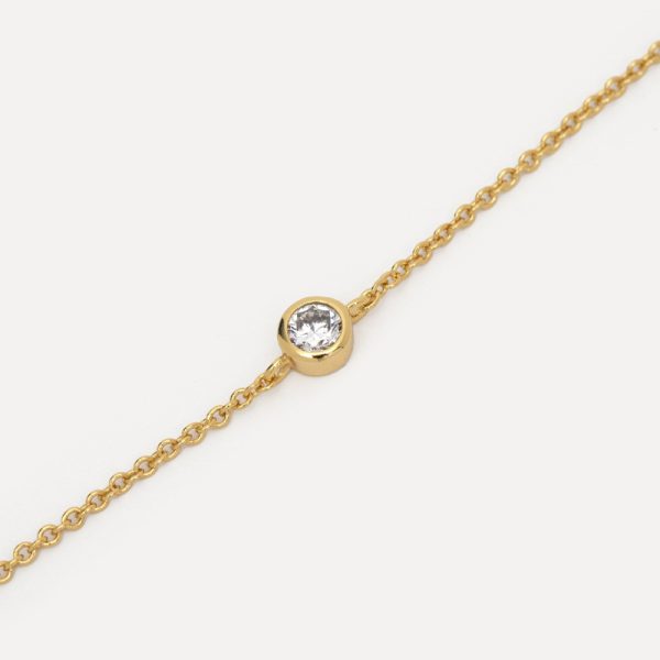 Hugo strass - armband - gold - Afbeelding 4
