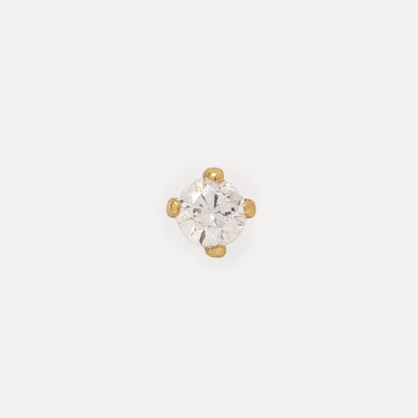 Jolie strass - oorbel - gold/clear - Afbeelding 2