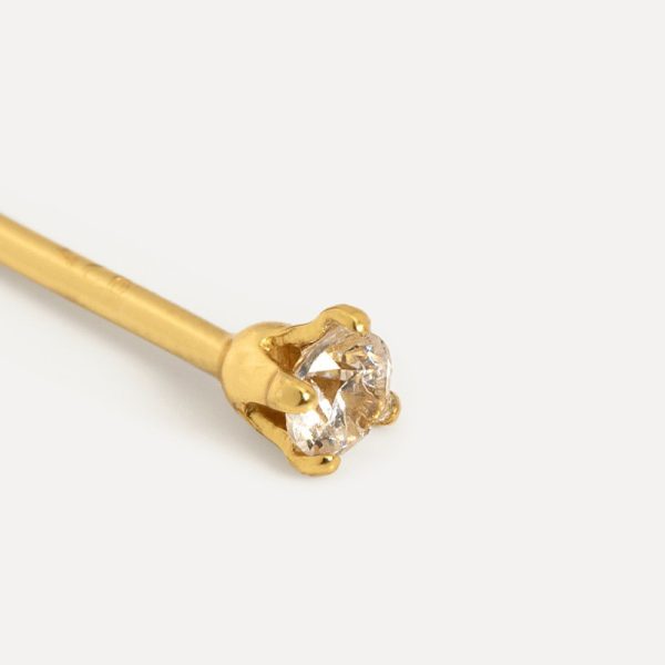 Jolie strass - oorbel - gold/clear - Afbeelding 3