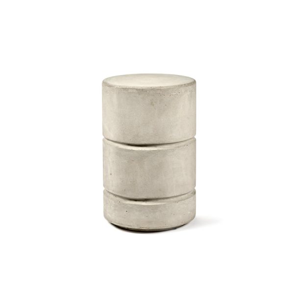 Round concrete stool pawn - krukje - grijs - Afbeelding 2