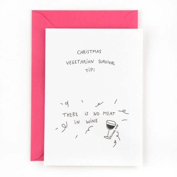 Vegetarian christmas - wenskaart