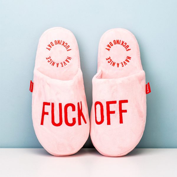 Fuck off - pantoffels - pink - Afbeelding 3