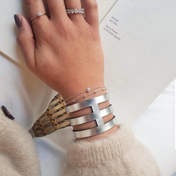 Hugo dots - armband - zilver - Afbeelding 3