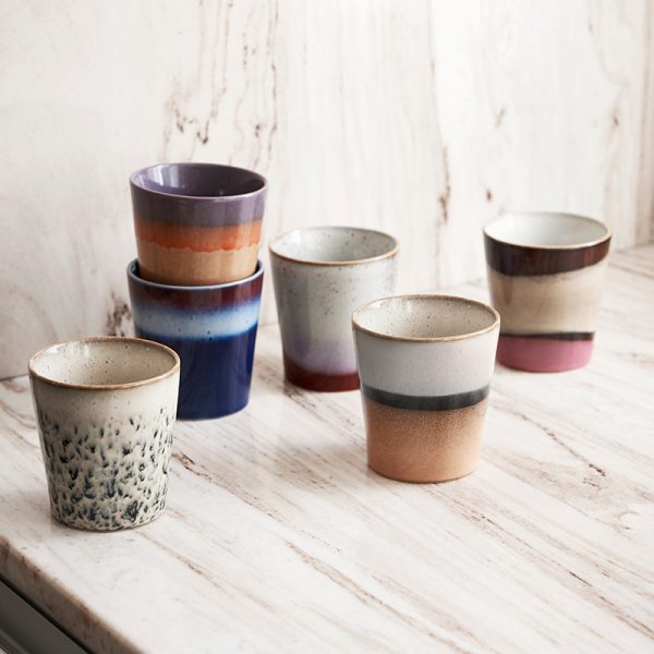 70s ceramics - beker - dunes - Afbeelding 3