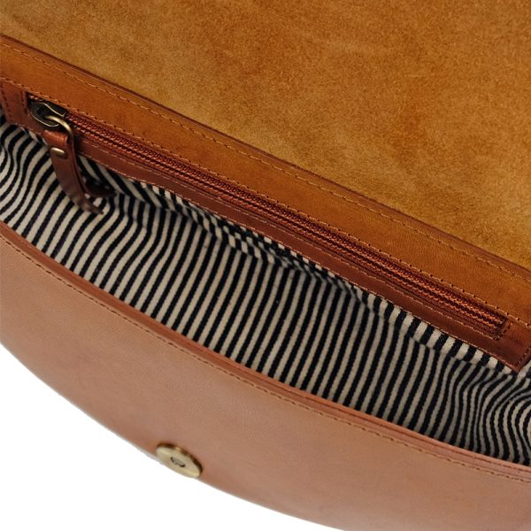Laura - handtas - cognac classic leather - Afbeelding 5