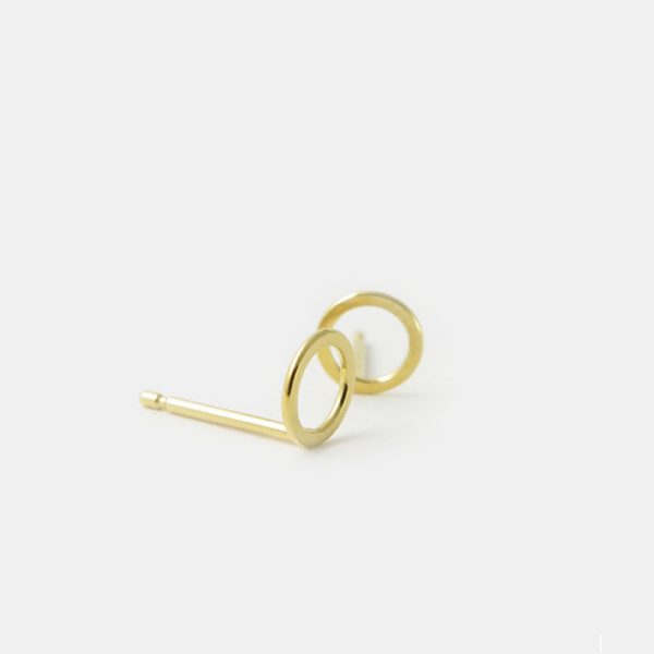 Small circle - oorbellen - gold - Afbeelding 2