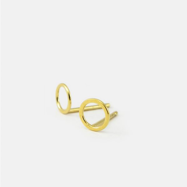 Small circle - oorbellen - gold