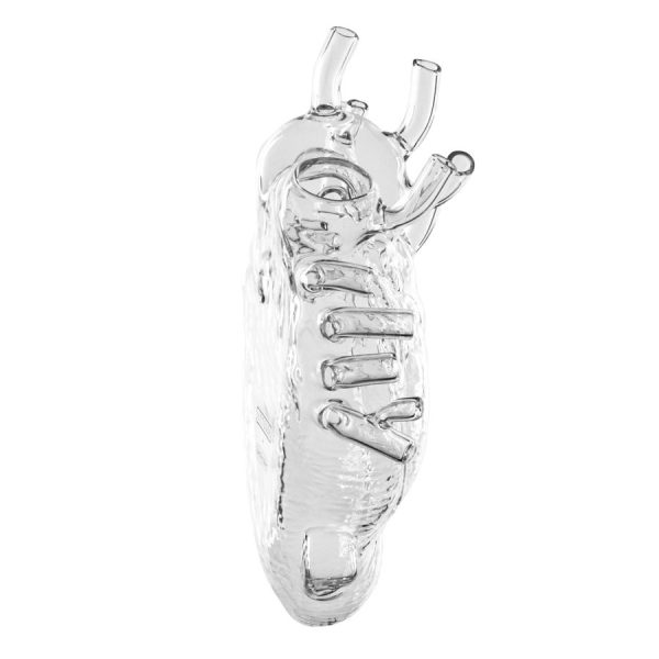Love in bloom glass heart vase - vaas - white - Afbeelding 6
