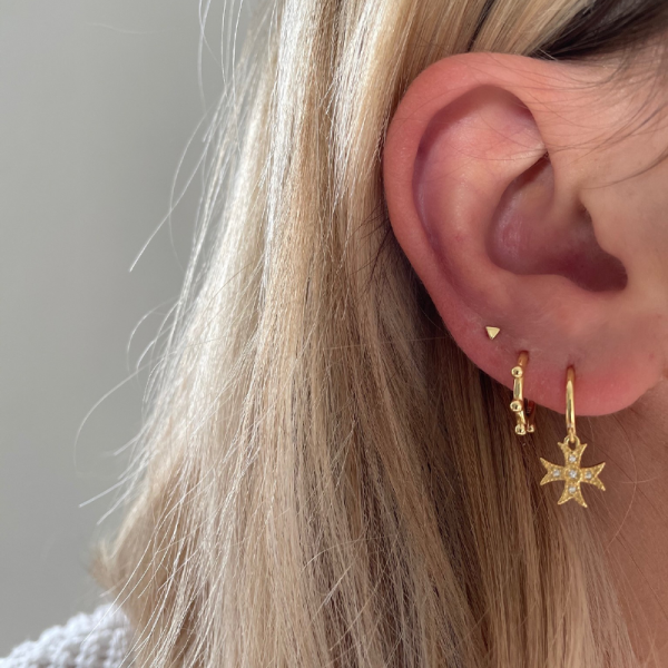 Jolie triangle - oorbel - gold - Afbeelding 2