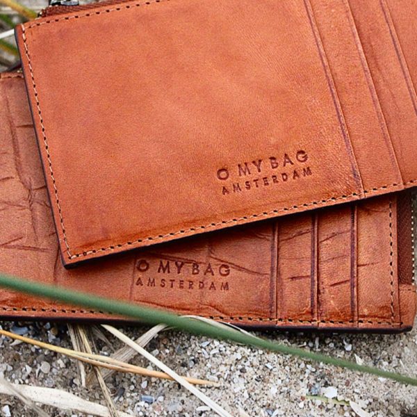Lola croco - portefeuille - cognac - Afbeelding 4