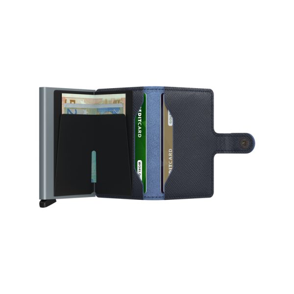 Miniwallet – portfeuille – saffiano navy - Afbeelding 5
