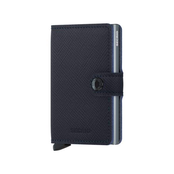 Miniwallet – portfeuille – saffiano navy