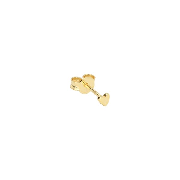 Mini heart - oorbellen - goud