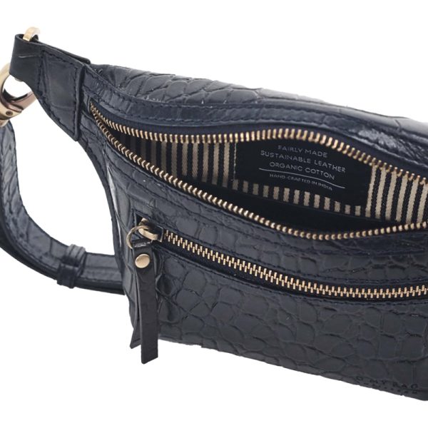 Beck croco - heuptas - navy - Afbeelding 3