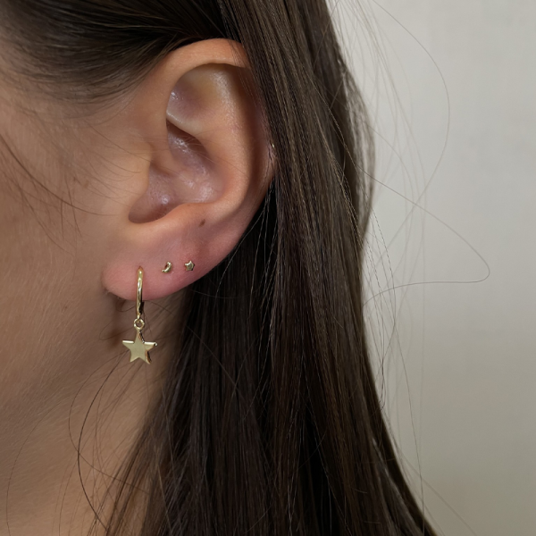 Jolie mini moon - oorbel - gold - Afbeelding 2