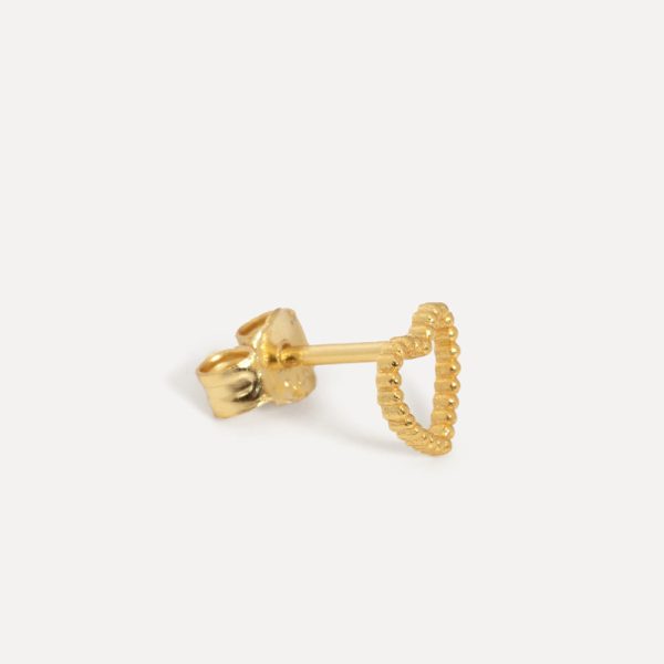 Jolie dotted heart - oorbel - gold - Afbeelding 3