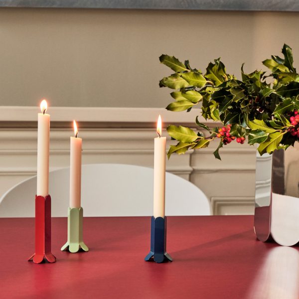Arcs candleholder large - kandelaar - red - Afbeelding 4