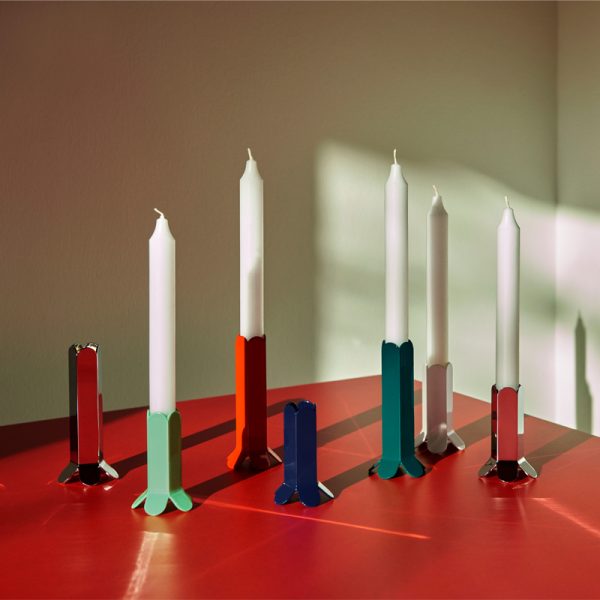 Arcs candleholder large - kandelaar - red - Afbeelding 3