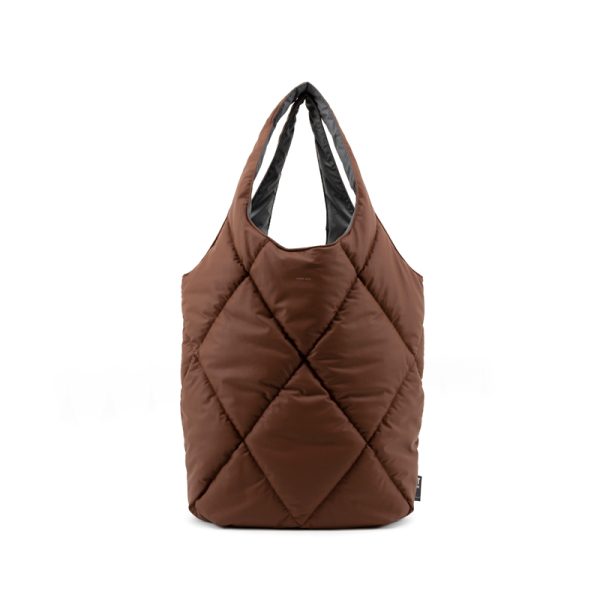 Carmel puffy - shopper - brownie