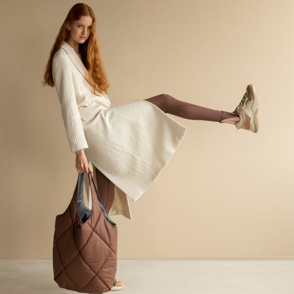 Carmel puffy - shopper - brownie - Afbeelding 2