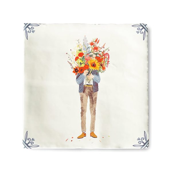 All you need is flowers 10x10cm – tegel - Afbeelding 2